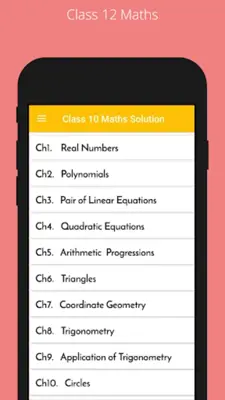 Class 10 Maths NCERT Solutions android App screenshot 2